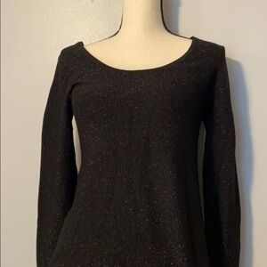 Black with gold sparkles sweater